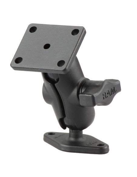 RAM® Double Ball Mount with 2-Hole & 4-Hole AMPS Plates - Short