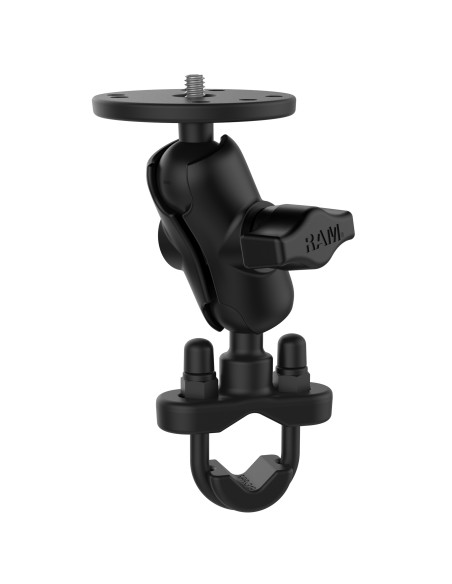 RAM® Handlebar U-Bolt Double Ball Mount 1/4"-20 Threaded Stud - Short RAM® Handlebar U-Bolt Double Ball Mount 1/4"-20 Threaded Stud - Short