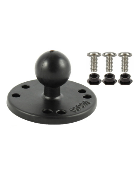 RAM® Round Plate with Ball & n6-32 Hardware for Garmin GPSMAP + More