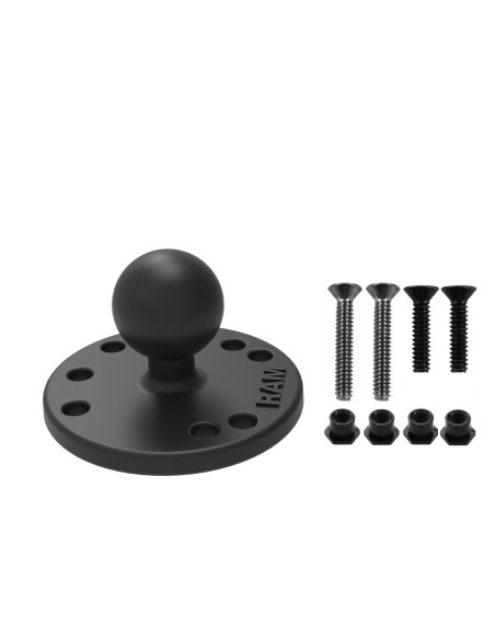 RAM® Round Plate with Ball & Mounting Hardware for Garmin StreetPilot