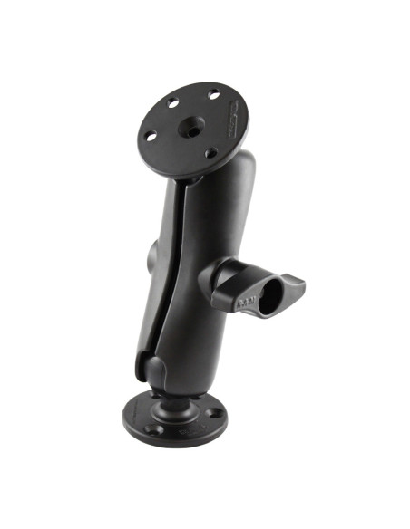 RAM® Double Ball Mount with Two Large Round Plates - D Size Medium