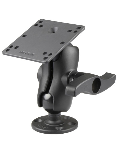 RAM® Double Ball Mount with 100x100mm VESA Plate and Large Knob - Short