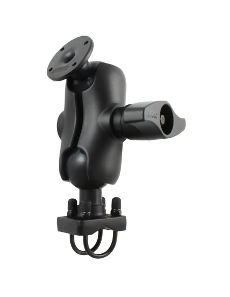 RAM® Double U-Bolt Rail Mount with Round AMPS Plate