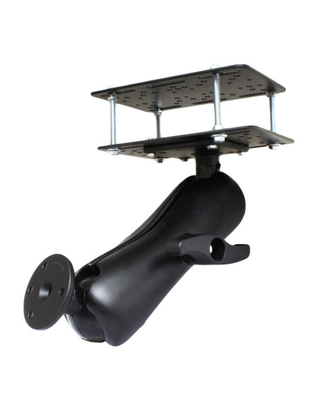 RAM® Forklift Overhead Guard Double Ball Mount with Large Round Plate