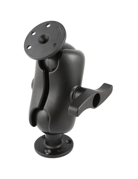 RAM® Double Ball Mount with Two Large Round Plates - E Size Short RAM® Double Ball Mount with Two Large Round Plates - E Size Short
