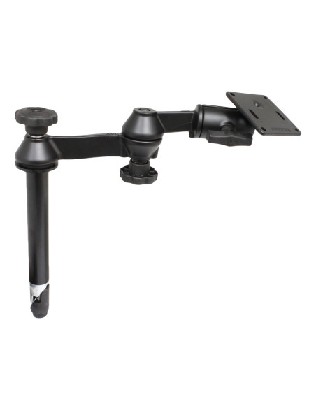 RAM® 8" Upper Pole with Double Swing Arms & 75x75mm VESA Plate RAM® 8" Upper Pole with Double Swing Arms & 75x75mm VESA Plate