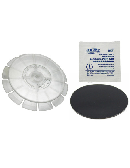RAM® Clear Rose Adhesive Plate for Suction Cups