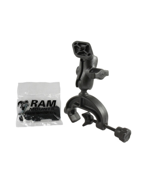 RAM® Composite Yoke Clamp Mount with Diamond Plate - Short