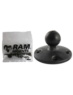 RAM® Composite Round Plate with Ball & Hardware for Garmin GPSMAP + More