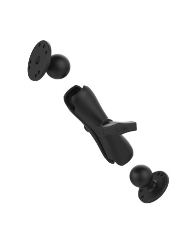 RAM® Double Ball Mount with Two Round Plates - C Size Medium