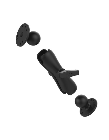 RAM® Double Ball Mount with Two Round Plates - C Size Medium