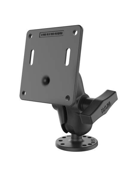 RAM® Double Ball Mount with 75x75mm VESA Plate - C Size Short