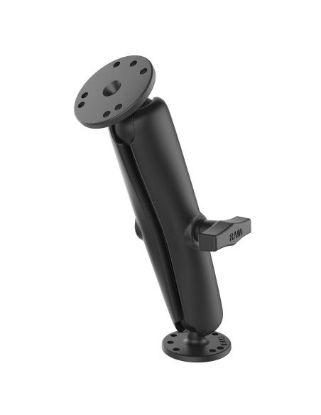 RAM® Double Ball Mount with Two Round Plates - C Size Long