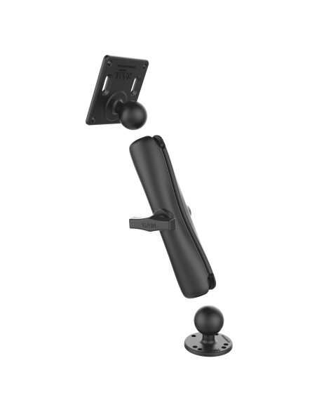 RAM® Double Ball Mount with 75x75mm VESA Plate - C Size Long