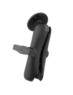 RAM® Double Socket Arm with Round Ball Plate - C Size Medium 2
