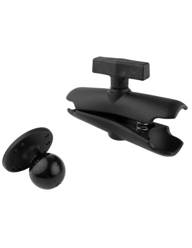 RAM® Double Socket Arm with Round Ball Plate - C Size Medium