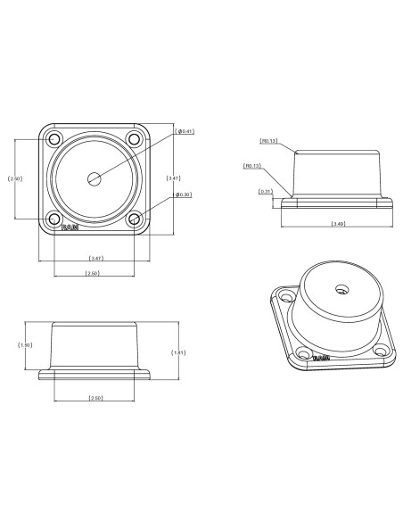 RAM® Horizontal Swing Arm Base