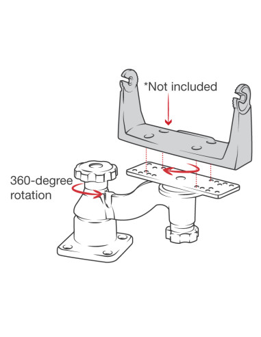 RAM® Horizontal 6" Swing Arm Mount for Fishfinders & Plotters