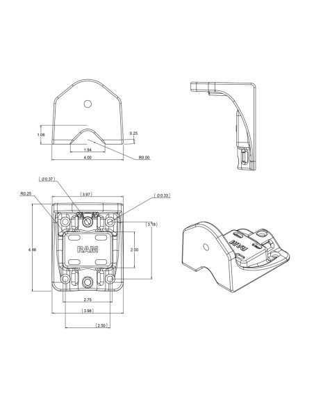 RAM® Vertical Swing Arm Base