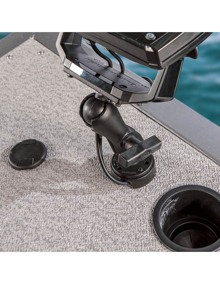 RAM® Drill-Down Marine Electronic Mount with Cable Manager