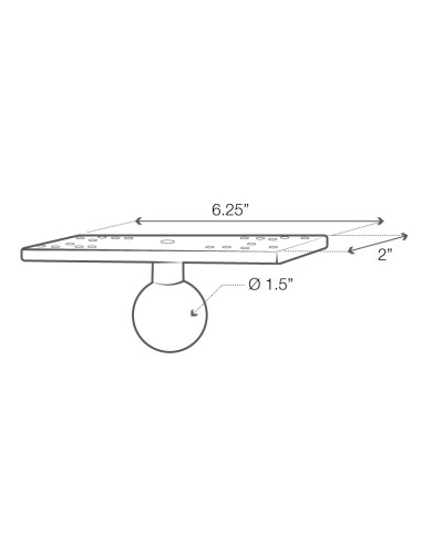 RAM® Universal Marine Electronic Ball - C Size