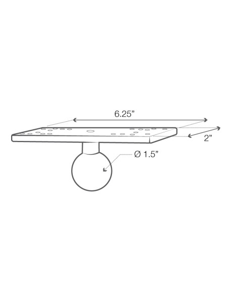 RAM® Universal Marine Electronic Ball - C Size