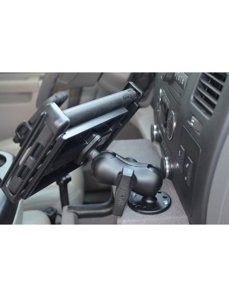 RAM® Double Ball Mount with Diamond Plate Adapter - Short