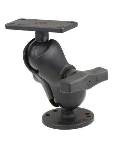 RAM® Drill-Down Double Ball Mount for Humminbird Helix 5 - Short