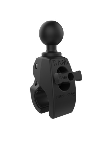 RAM® Tough-ClawT Medium Clamp Double Ball Mount with Round Plate
