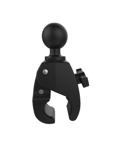 RAM® Tough-ClawT Medium Clamp Double Ball Mount with Round Plate
