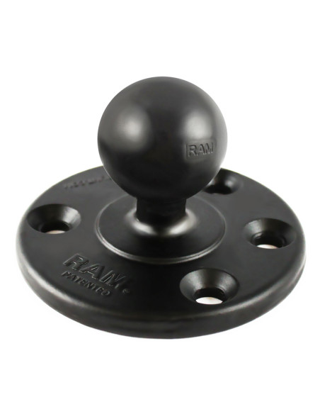RAM® Large Round Plate with Ball and Steel Reinforced Bolt