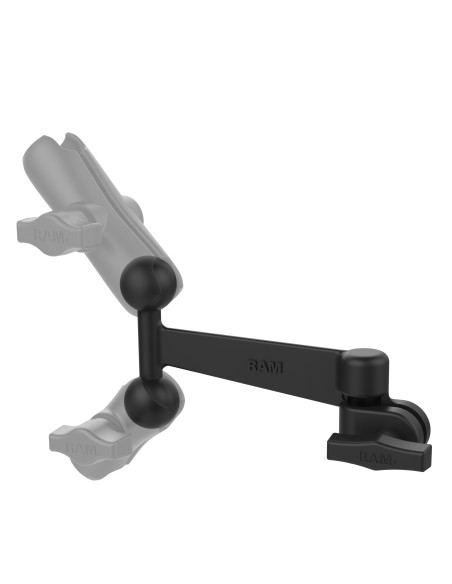 RAM® Swing Arm Extension with 1/2" NPT Hole and Double Ball Adapter