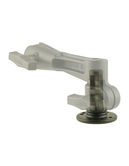 RAM® Round Base Plate with 1/2" NPT Post