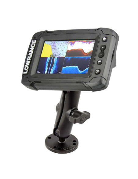 RAM® Double Ball Mount for Lowrance Elite-4 & Mark-4 Series