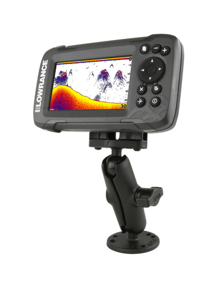 RAM® Double Ball Mount for Lowrance Eagle 4 & 5, Hook² & Reveal Series