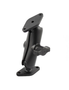 RAM® Double Ball Diamond Plate Mount - B Size Medium