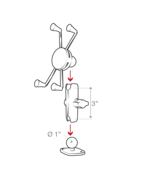 RAM® X-Grip® Large Phone Mount with Diamond Base