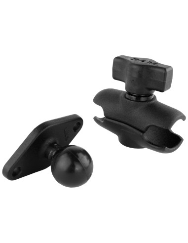 RAM® Double Socket Arm with Diamond Plate - B Size Short