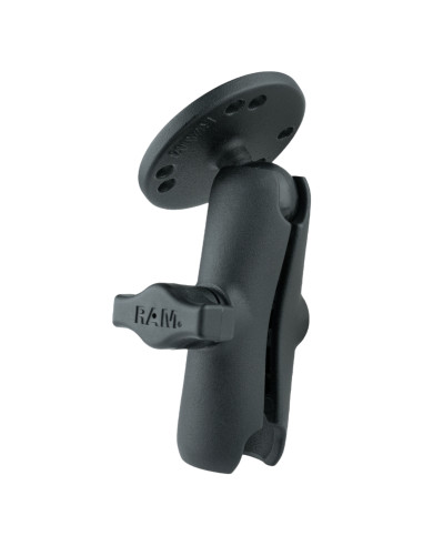 RAM® Double Socket Arm with Round Plate - B Size Medium