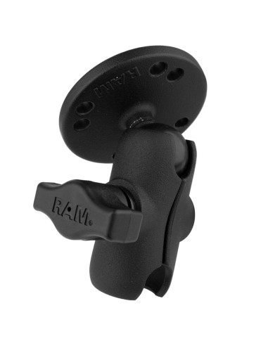 RAM® Double Socket Arm with Round Plate - B Size Short
