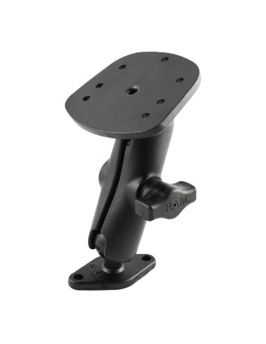 RAM® Double Ball Diamond Plate Mount for Humminbird Piranha + More