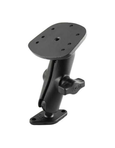 RAM® Double Ball Diamond Plate Mount for Humminbird Piranha + More