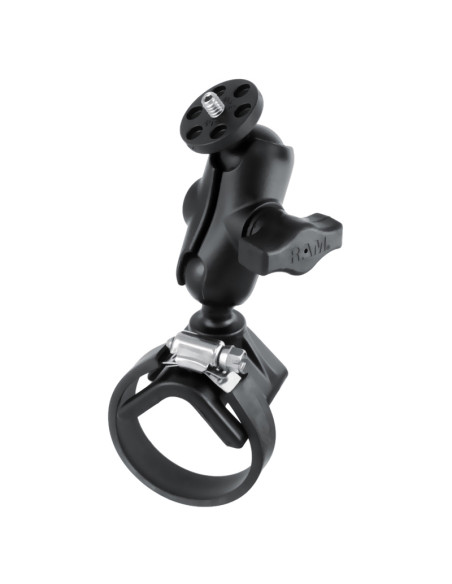 RAM® Strap Hose Clamp Mount with 1/4"-20 Camera Adapter - Short RAM® Strap Hose Clamp Mount with 1/4"-20 Camera Adapter - Short