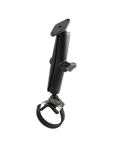 RAM® Double Ball Hose Clamp Kit 2" - 3" with Diamond Plate - Long