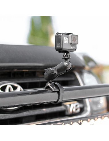 RAM® Strap Clamp Mount with Universal Action Camera Adapter