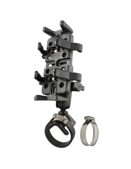 RAM® Finger-GripT Universal Mount with Strap Hose Clamp Base