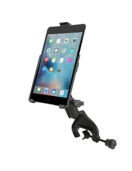 RAM® EZ-Roll'rT Cradle with Yoke Clamp Mount for Apple iPad mini 4 & 5