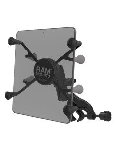 RAM® X-Grip® Mount with Yoke Clamp Base for 7"-8" Tablets