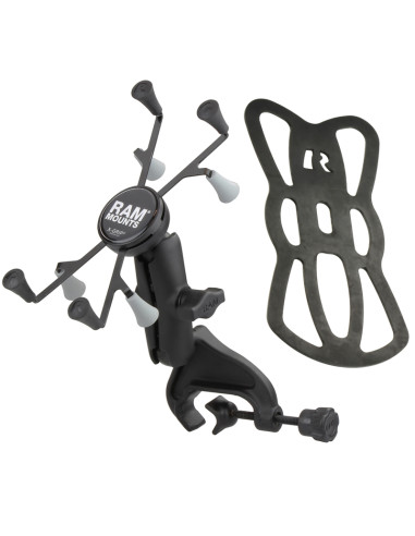 RAM® X-Grip® Mount with Yoke Clamp Base for 7"-8" Tablets