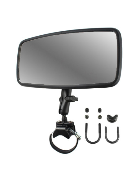 RAM® Double Ball Large Rail Mount with Rear View Mirror
